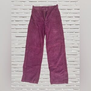 Women’s maroon corduroy pants